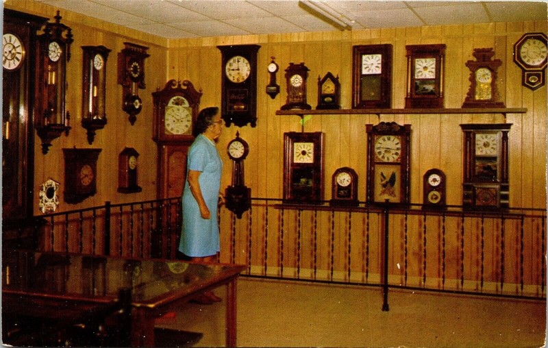 Anderson Clock Exhibit Dundee Florida FL Postcard VTG UNP Dukane Vintage Unused