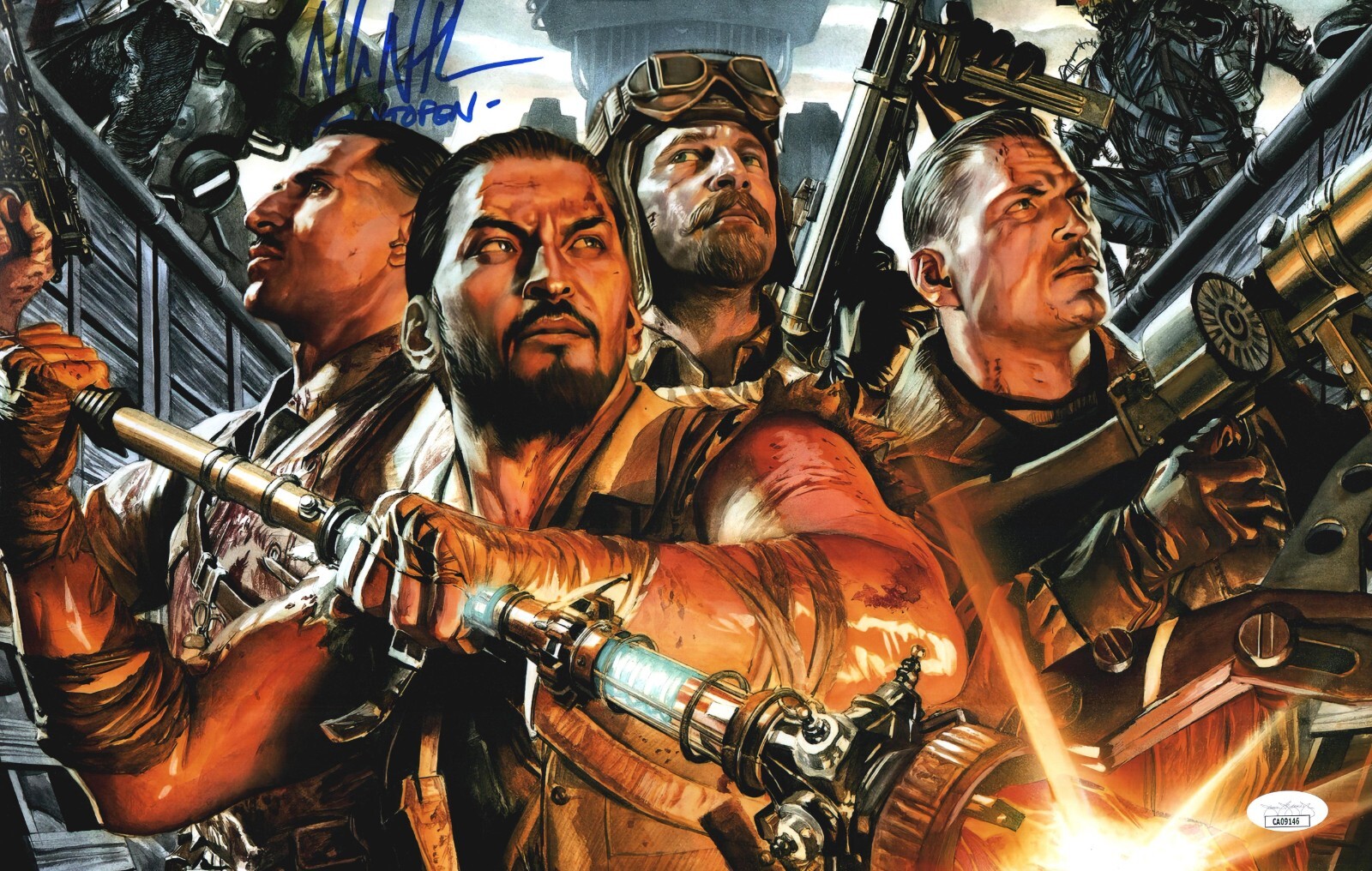 Nolan North Signed 11x17 Call of Duty Zombies Richtofen
