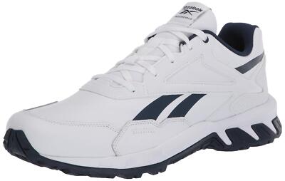 Reebok Men's Ridgerider 5.0 Leather Walking Shoe White/Collegiate Navy 10 M