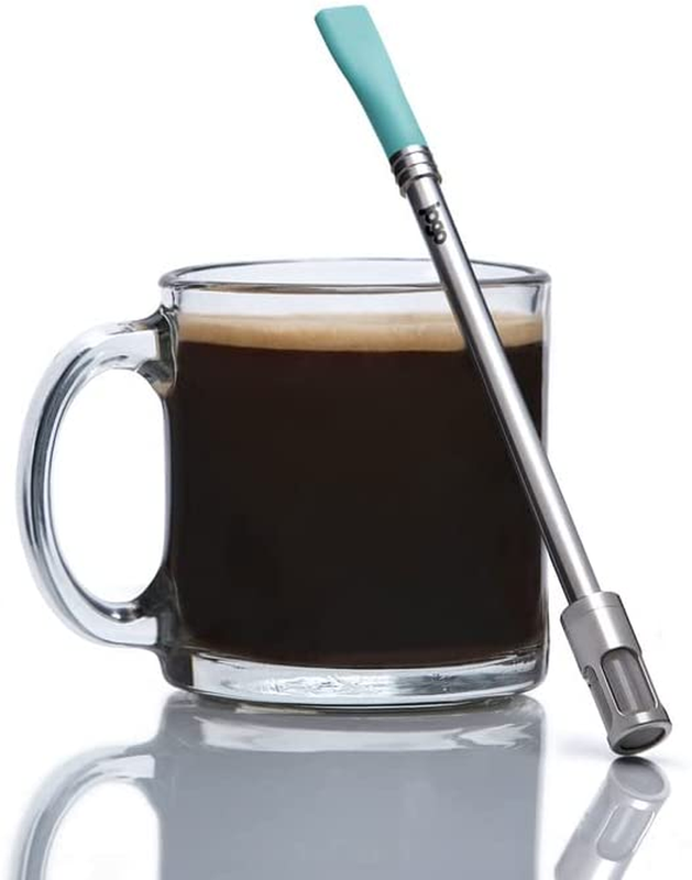 Portable Coffee and Tea Brewing Straw Pending Single-Serve Strainer for Hot Cold