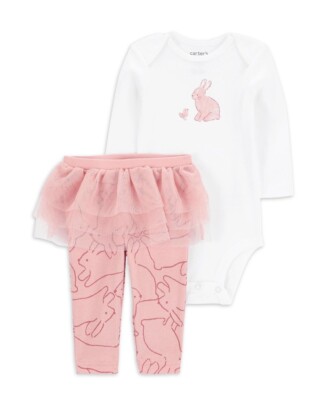 Carters Child Of Mine Baby Girl Easter Tutu Set, 2-piece, Size0-3, 3-6, and 6-9