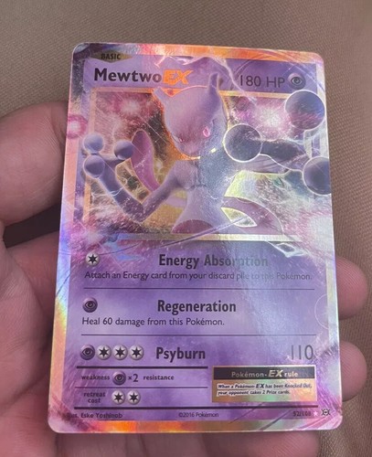 MewTwo EX 52/108 XY Evolutions Ultra Rare Holo Pokemon Card