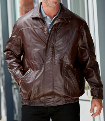 Mens leather hotsell jacket 4xl
