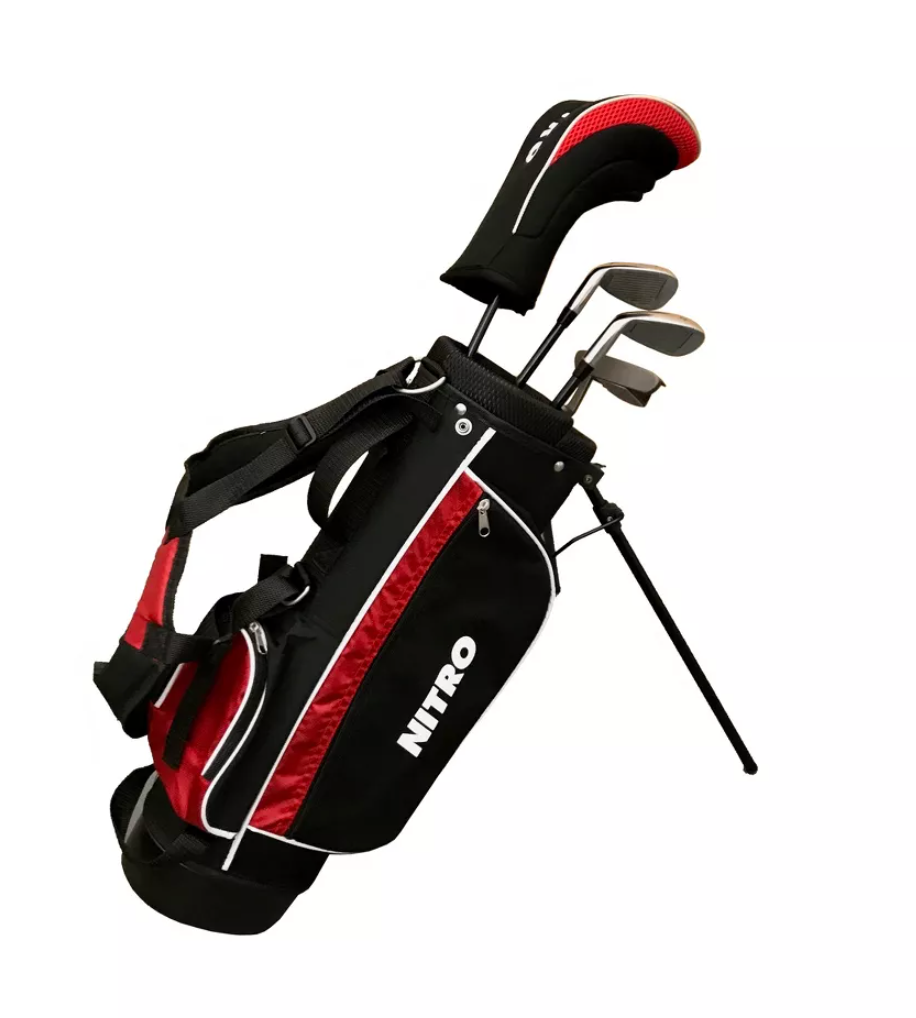 Nitro Golf Blaster Junior's 6pc Golf Set - Black/Red