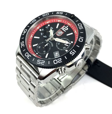 Pre-owned Luminox Men's  Pacific Diver Chronograph Steel Swiss Watch Xs.3155.m