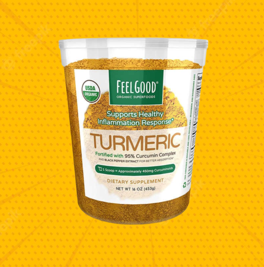Feel Good USDA Organic Turmeric Powder, 16 Ounces