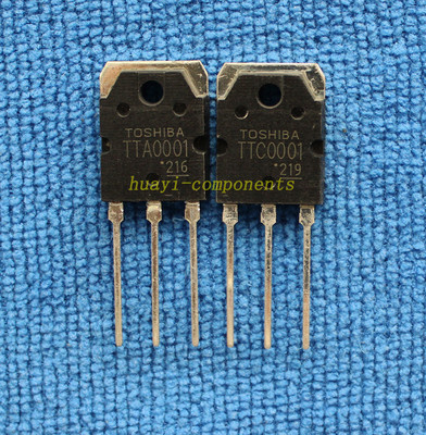 1pair TTA0001/TTC0001 Transistor Silicon PNP Triple Diffused Type TO-3P