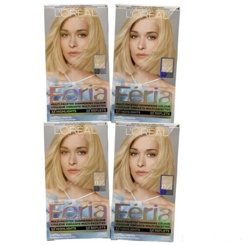 4x LOreal Hair Color Feria 110 Starlet Very Light Beige Blond ...