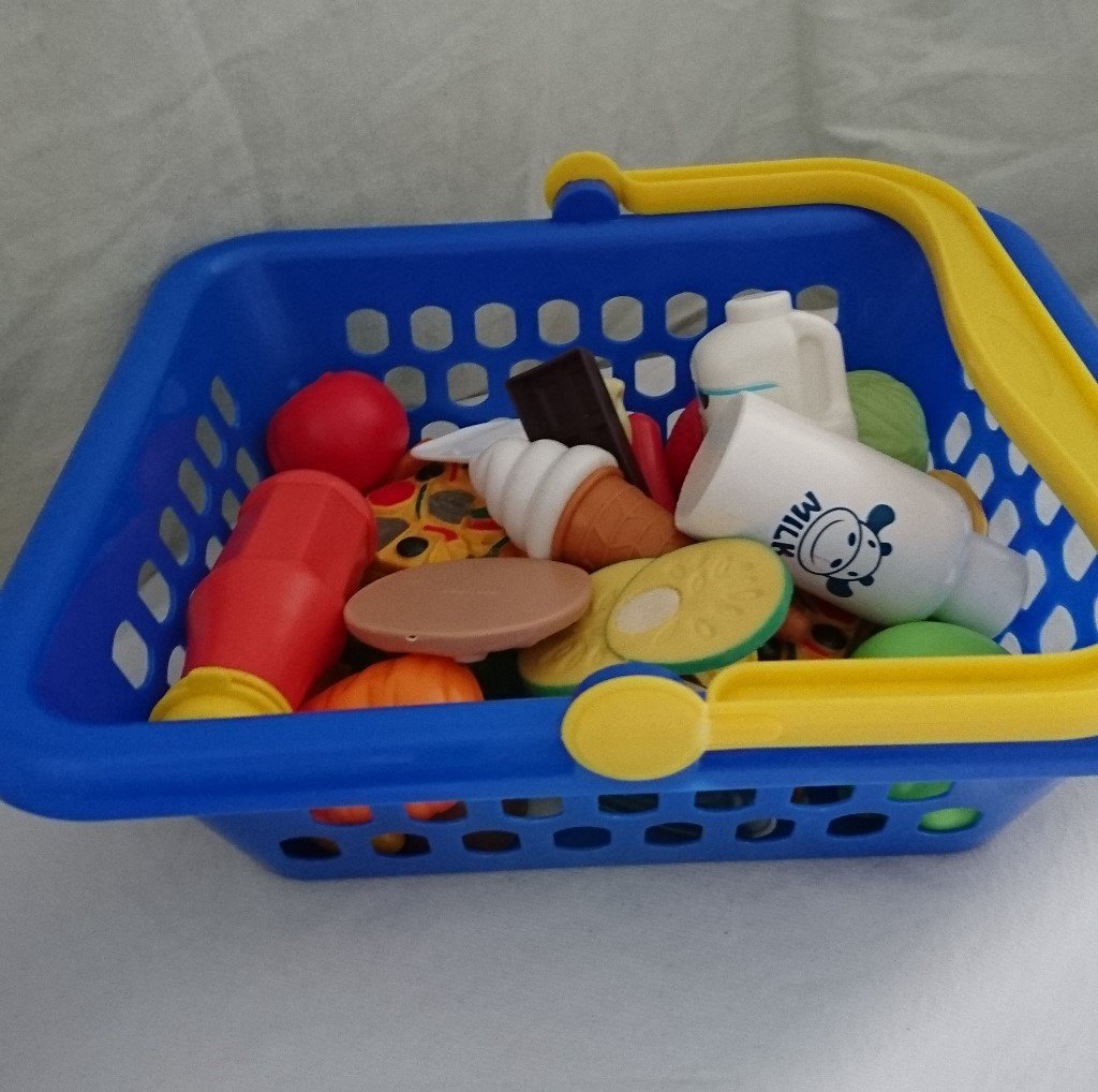 Toy Shopping Basket with Food in Houghton Le Spring, Tyne and Wear