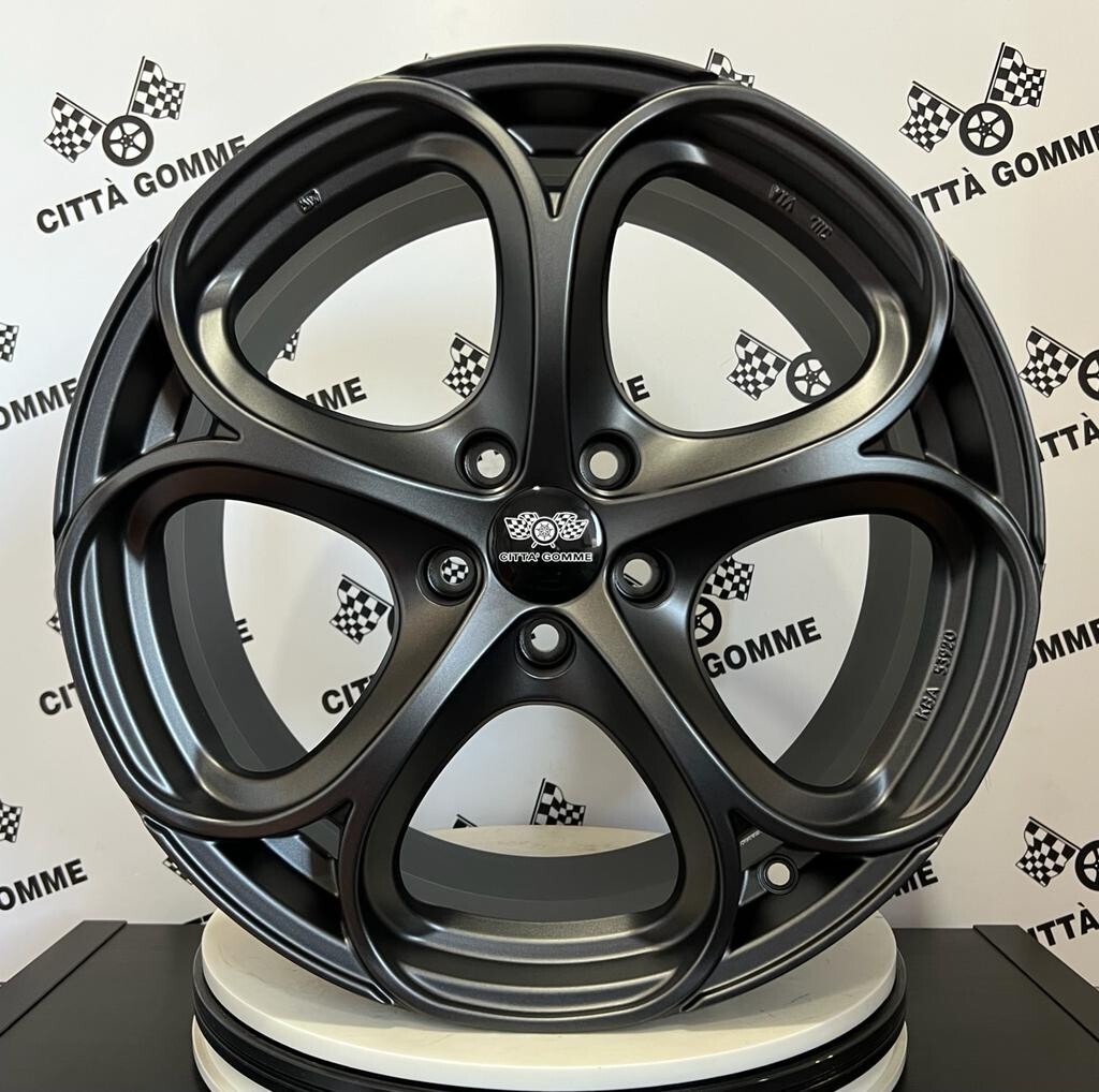 4 Alloy Wheels Compatible with Alfa Romeo Giulia in Double