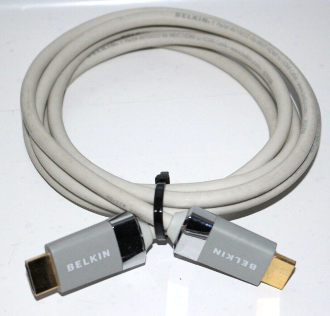 Belkin AV10032-06-WHT HDMI to HDMI Cable 6 ft White #23788 Belkin AV10032-06-WHT HDMI to HDMI Cable 6 ft White #23788