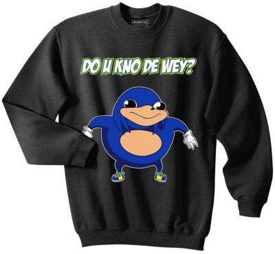 VR Sonic Sweater, Ugandan, Knuckles, Sonic, Meme, Funny