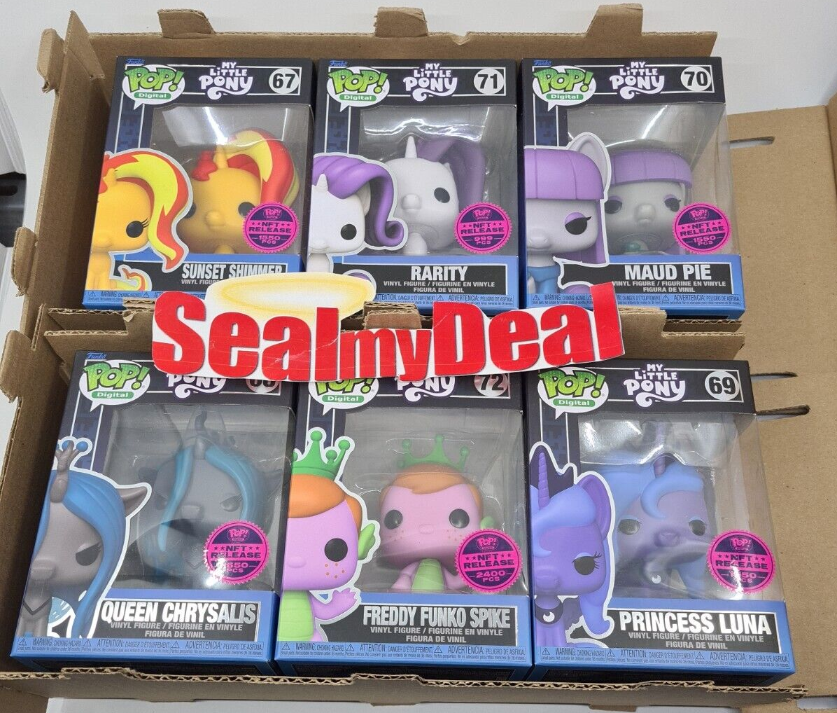 Funko POP Digital My Little Pony Redeemable FULL SET of 6 Ready to