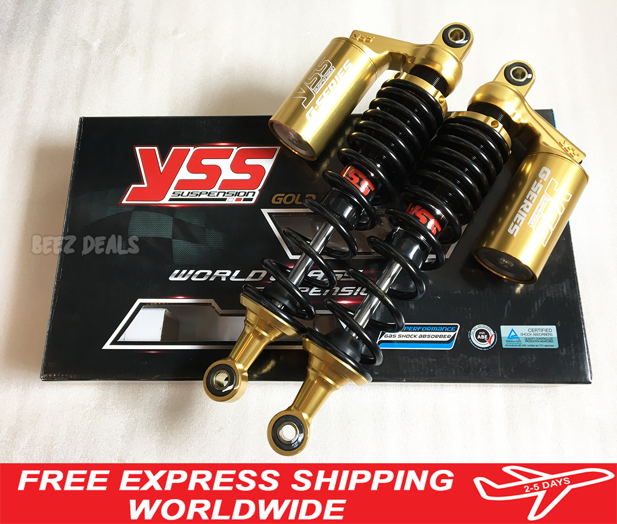 YSS Gas Shocks Absorber Suspension Adjustable Gold JB02 JB03 Honda Monkey  125