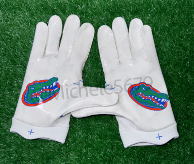 Nike Jordan Florida Gators Team Issued Fly Lock Vapor Football Gloves Size XL