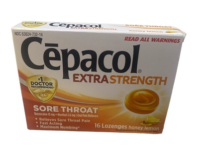 Cepacol Extra Strength Lozenges, Honey Lemon, 16 Lozenges