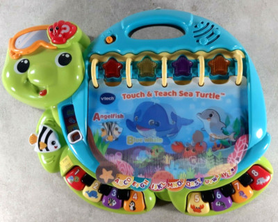 VTech Turtle Book Educational Baby Activity Numbers Music Touch and Teach 