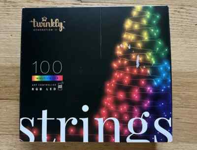 Twinkly Strings   App-Controlled LED Christmas Lights with 100 RGB New In Box