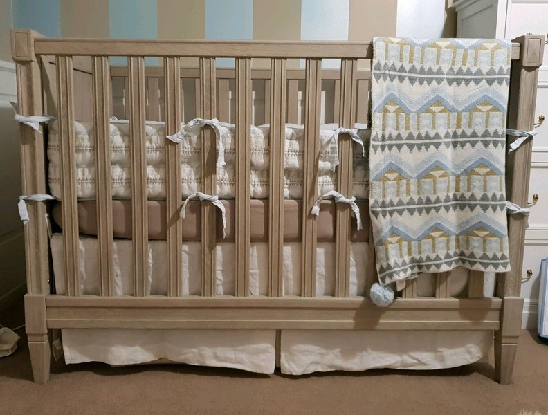 pottery barn cot bumper