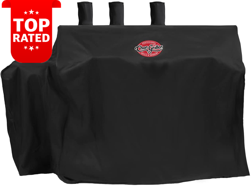 Heavy Duty Waterproof Dual Fuel Grill Cover Black Fits 8080 Outdoor BBQ