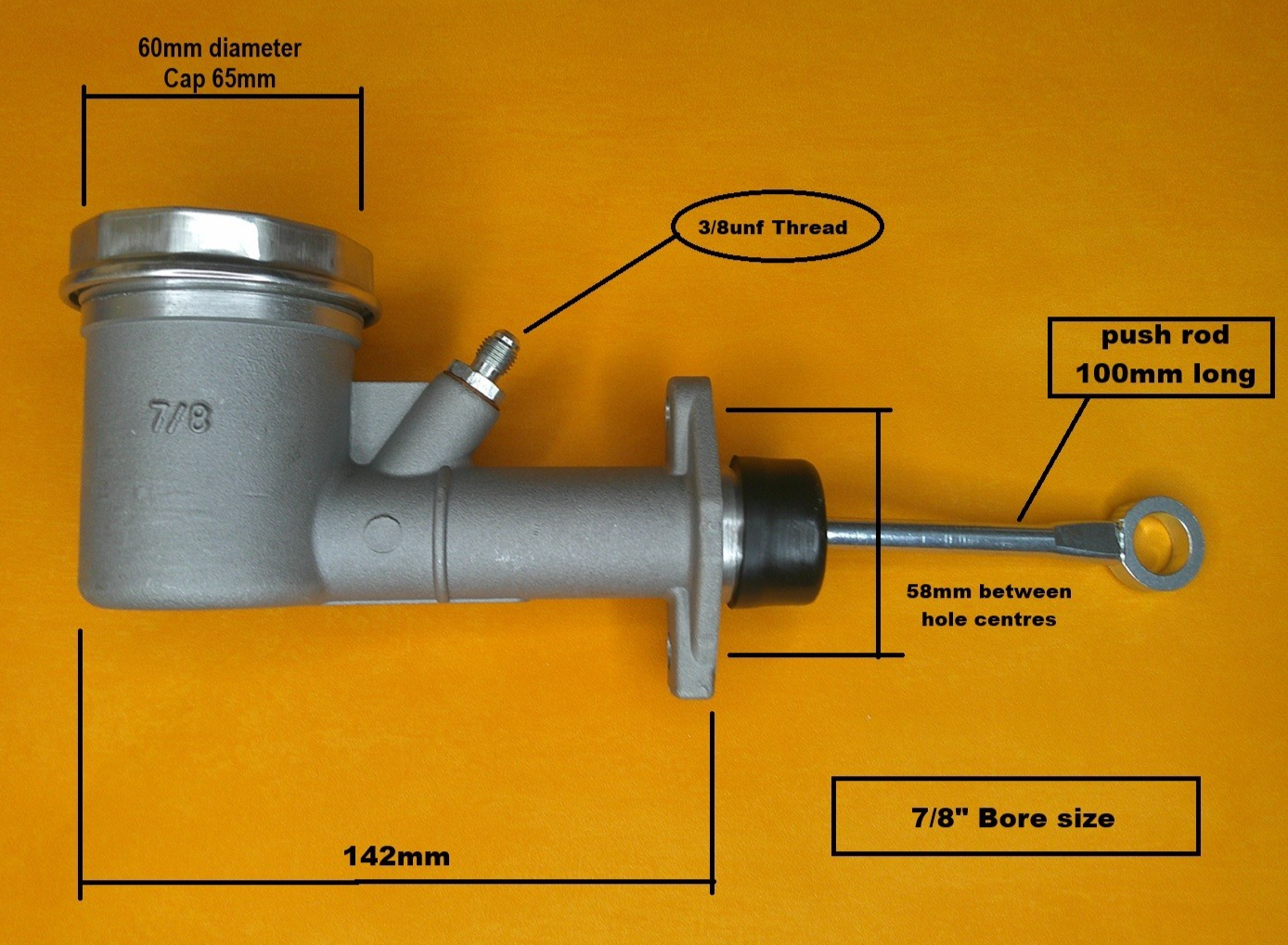 FORD ZODIAC Mk2 206E (1960-62) DISC BRAKE MASTER CYLINDER - 7/8