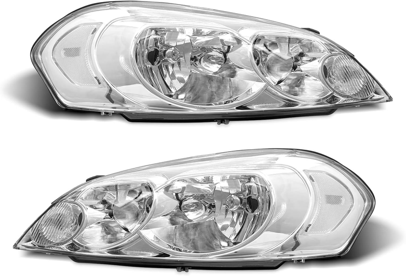 Chrome Headlight Assembly For 2006-2013 Chevy Impala 2014-2015 Impala Limited
