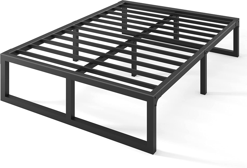 18 Inch Queen Bed Frame,3500 Lbs Heavy Duty Metal Platform, Steel Slats Support/
