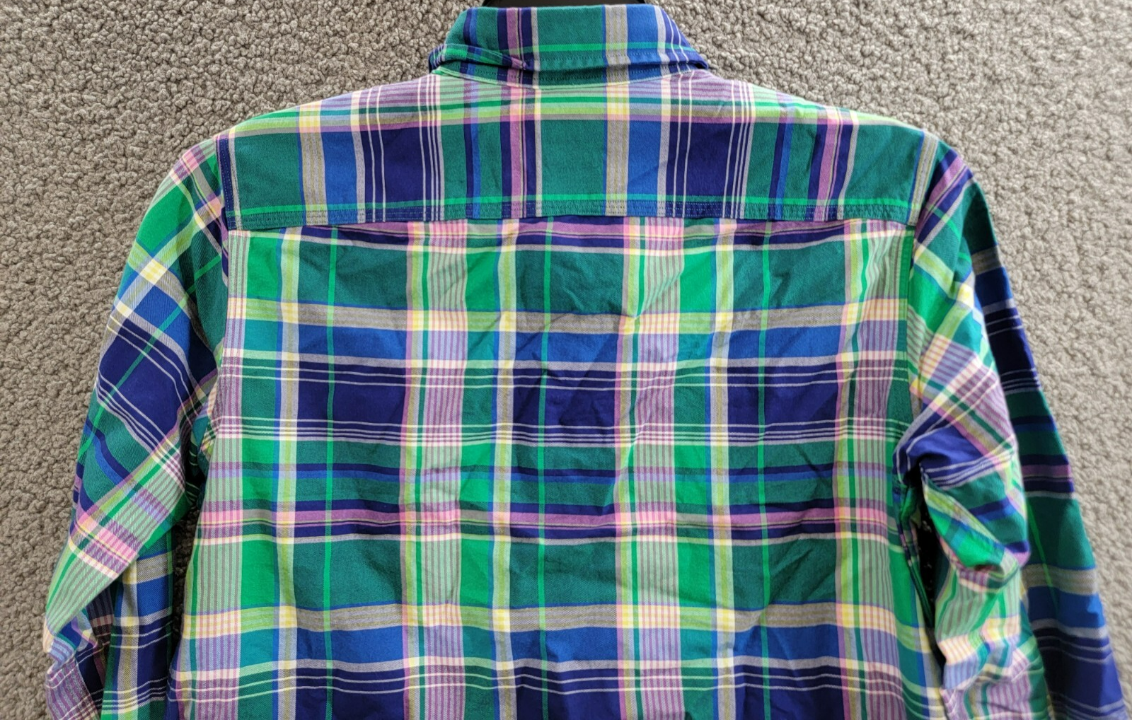 Polo Ralph Lauren Classic Fit Plaid Oxford Shirt Men's XS Multi Long Sleeve - Picture 17 of 20