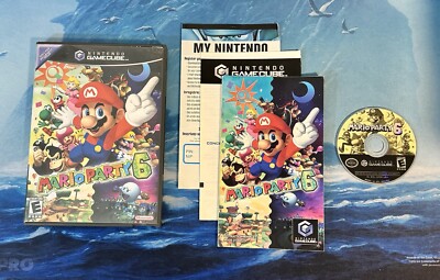 Mario Party 6 (Nintendo GameCube, 2004) CIB Complete - Disc Doesn't Read Error