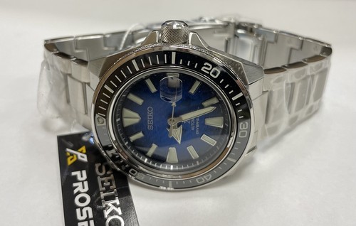 Pre-owned Seiko Prospex Samurai Manta Ray Automatic Watch Blue Dial Srpe33 Made In Japan