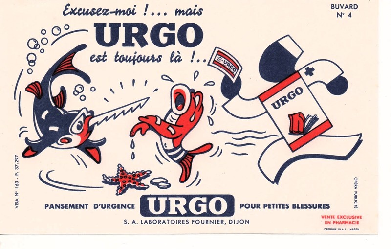 Buvard Pansement Urgo + Excusez-Moi ! NÂ° 4 Poisson Scie Et Ã©Toile De Mer