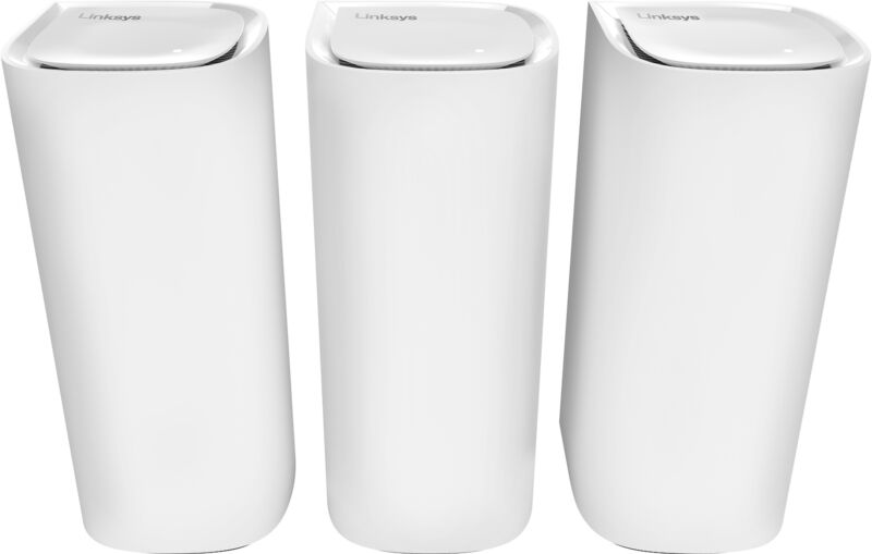 Linksys - Velop Pro 7 Be11000 Tri-band Mesh Wi-fi 7 System (3-pack) - White