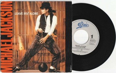 Michael Jackson LEAVE ME ALONE Disque 45t 7" Vinyl Single Record Disc 1989