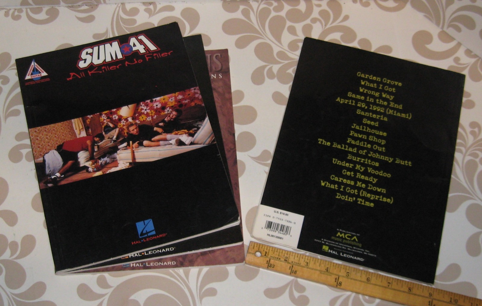 Recorded Versions Guitar lot of 4, Sublime, Sum 41, Coldplay & Chet Adkins