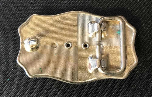 vintage Woman’s Turquoise Western Belt Buckle - Country Girl