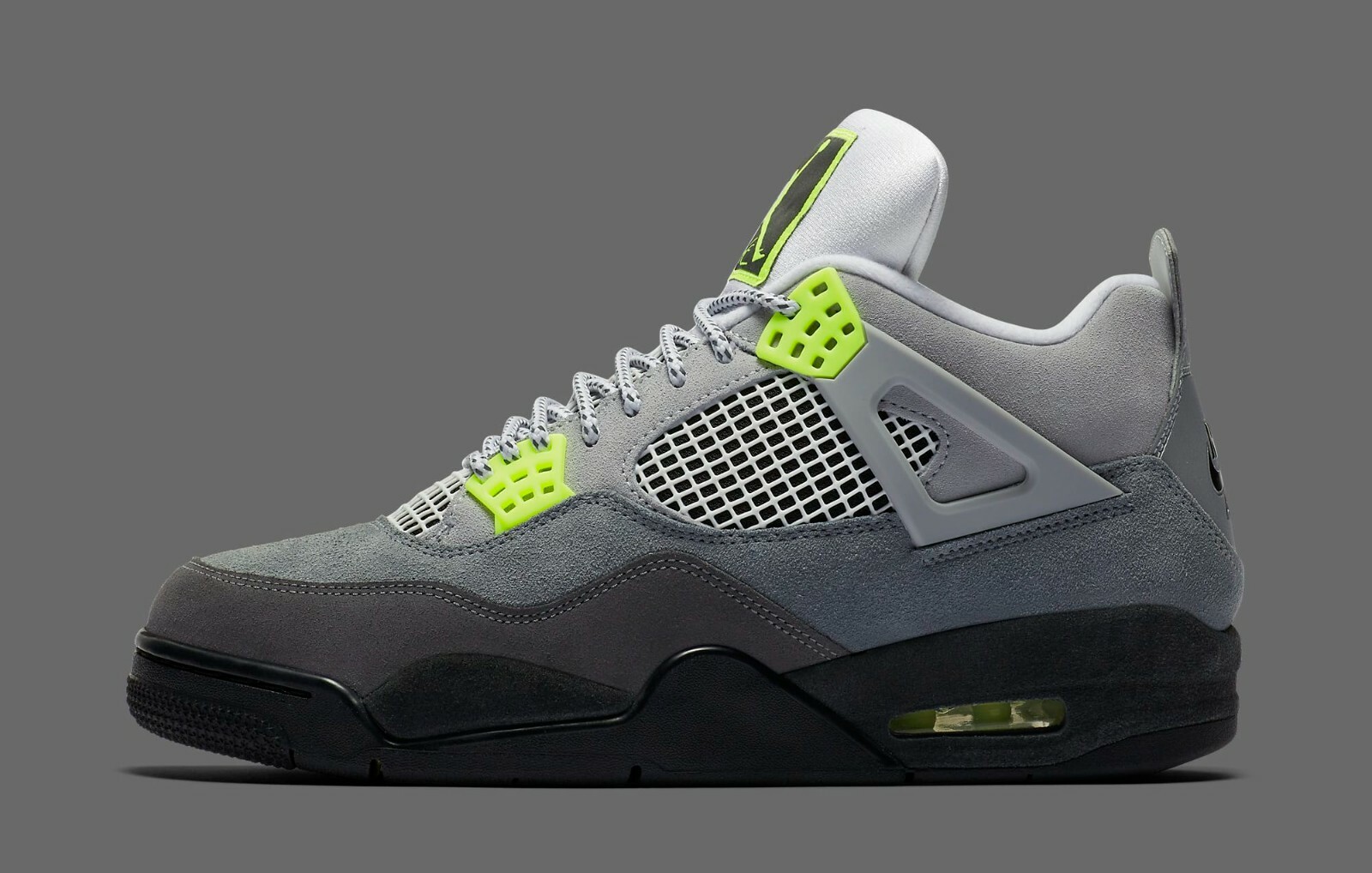 

Мужские кроссовки NIKE AIR JORDAN 4 RETRO LE NEON CT5342-007 US6-12, Серый, Air Jordan 4