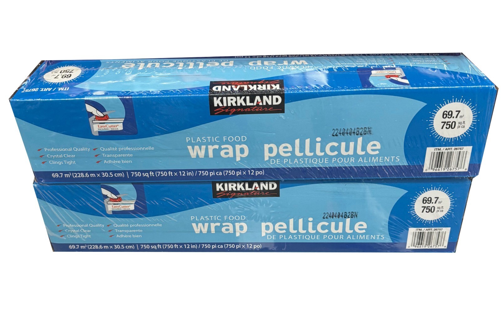 Kirkland Signature Stretch-Tite Plastic Food Wrap 2X 750 sq