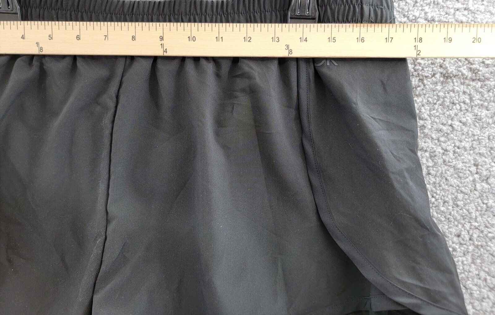 Calvin Klein Tulip Wrap Shorts Women's XL Black Solid Elastic Waist Pull On - Picture 5 of 16