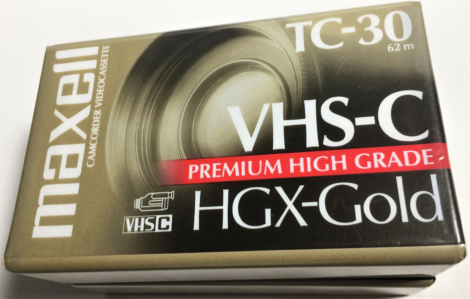Maxel TC-30 VHS-C Premium High Grade HGX-Gold Lot of 2 Camcorder Tapes