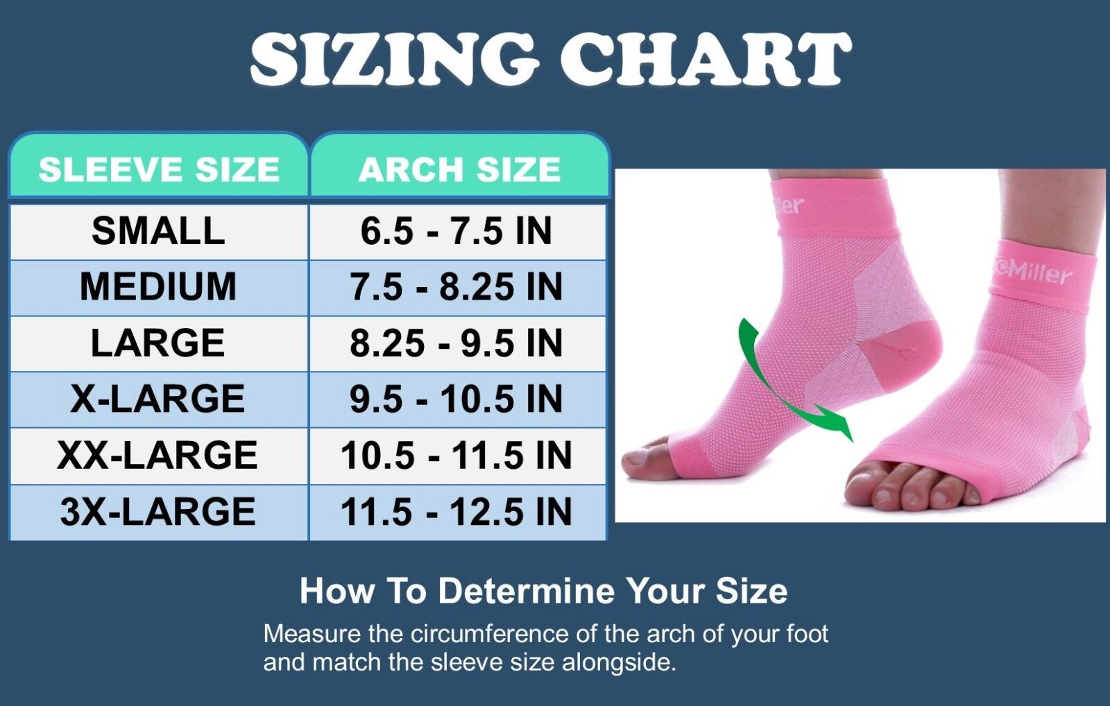 Doc Miller Size Chart