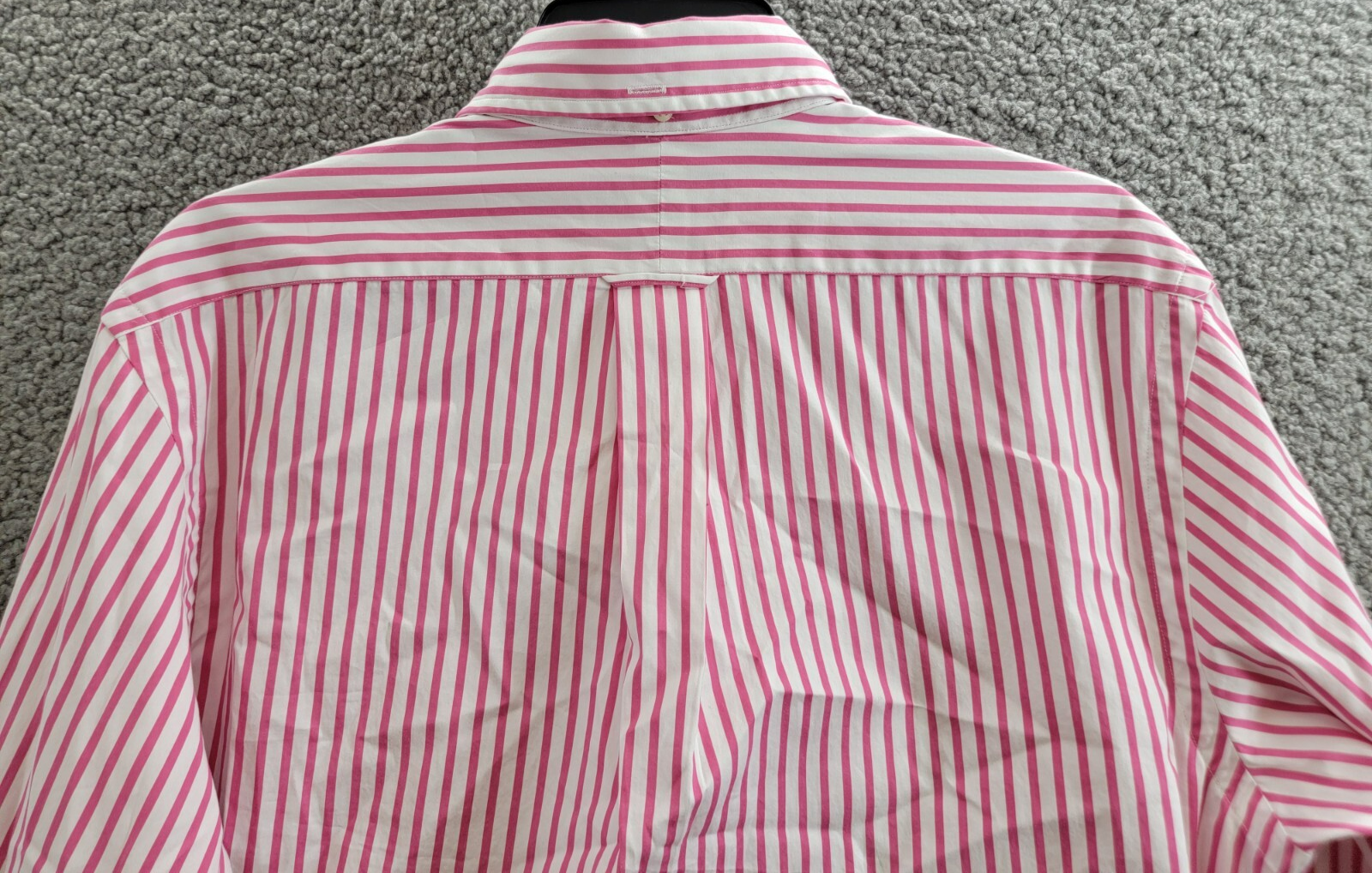 Polo Ralph Lauren Poplin Stripe Custom Fit Button Down Shirt Men's M Pink/White - Picture 13 of 18