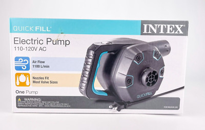 Intex Quick Fill Deluxe 110 120V AC Electric Inflatable Pump Pool Toy 66643E