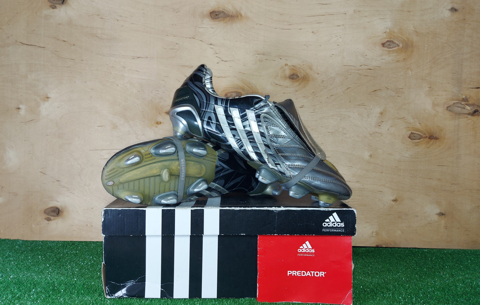 Adidas Predator Powerswerve SG Grey boots mens Football Adidas Predator Powerswerve SG Grey boots mens Football