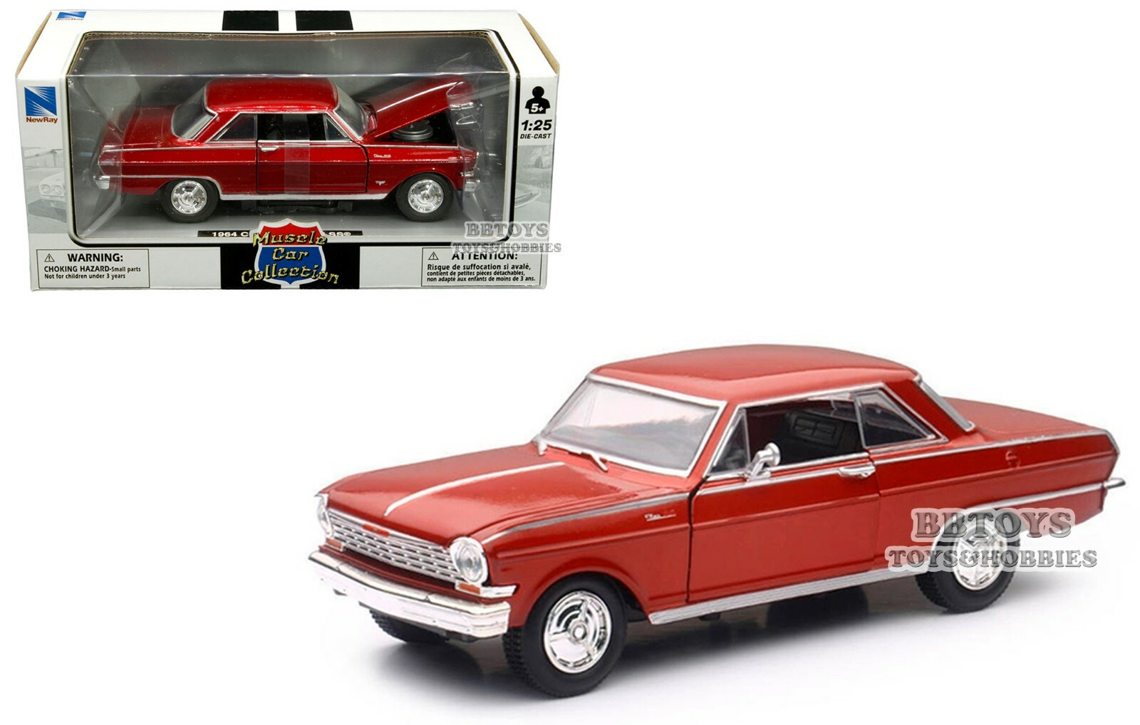 マイスト製　AII St⭐︎rs 1/24 シボレー　NOVA SS COUPE Amazon.co.jp: Maisto（マイスト）1/24 シボレー ノバ SS クーペ