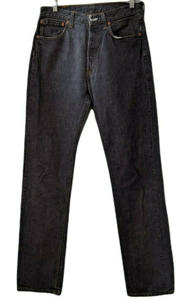 Levis 501 Red Tab Denim Blue Jeans 32x36 Poland Made