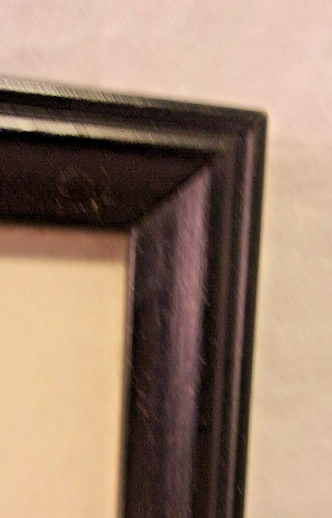 Vintage mid century custom frame with print 27 1/4 x 29 3/4  holds 26x28 1/2