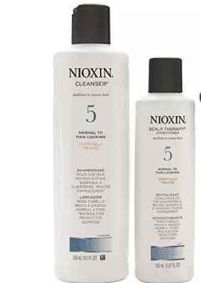 Nioxin System 5 Shampoo cleaner 10.1 & Conditioner scalp therapy 5.07 oz