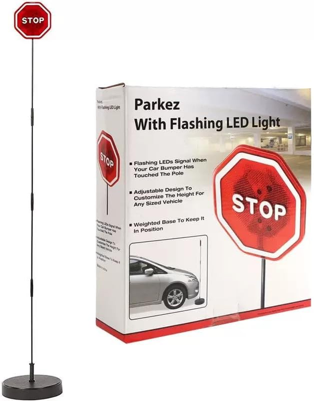 Smart LED Parking Stop Sign, Home Garage Indicator Light, Parking Assistant Flas
