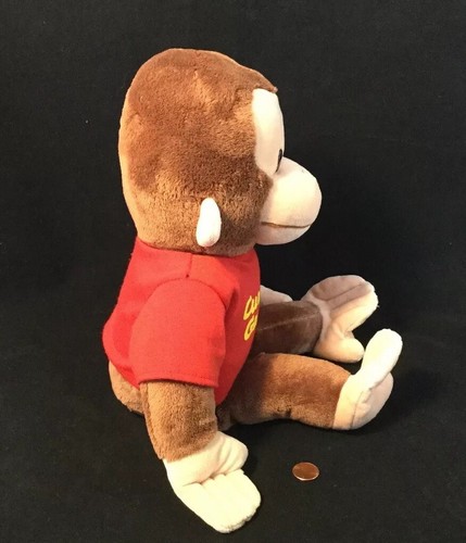 Applause Curious George Large Classic Plush - Suffed George Moneky Red Shirt 16