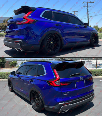 FOR 2023-2025 HONDA CR-V CRV M STYLE GLOSS BLACK TOP ROOF LID SPOILER EXTENSION